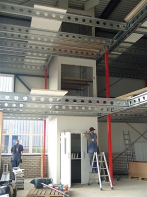 Bouw van de lift